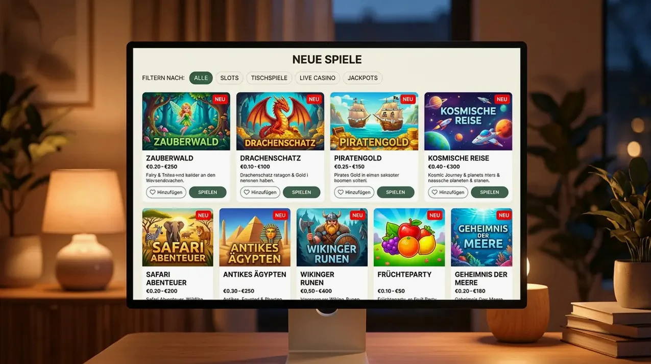 Neuerscheinungen & Jackpots — Auswahl bei 777Bay